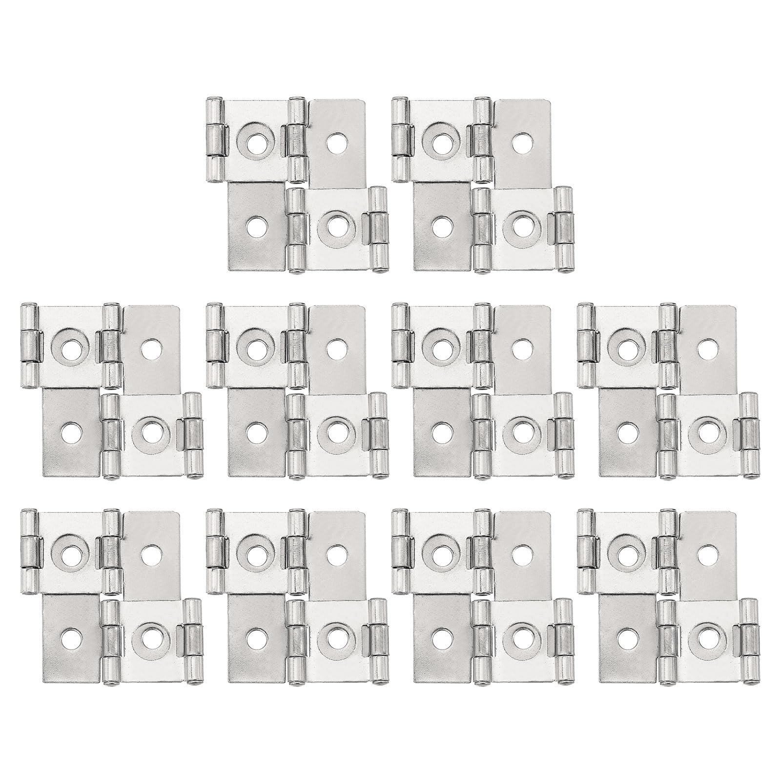 Charnière à double action pliante 270° argenté rétro de 4,7 cm