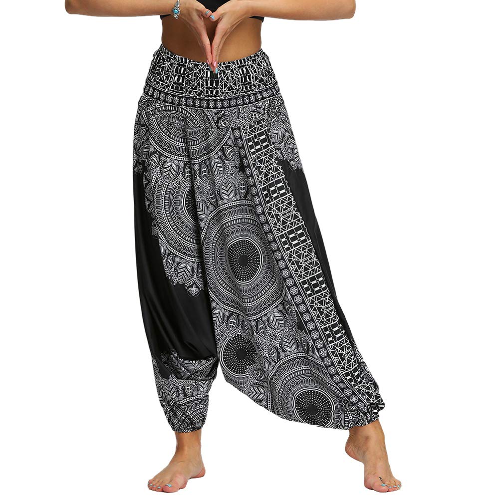 Nuofengkudu Donna Pantaloni Cavallo Basso alla Turca Yoga Pants