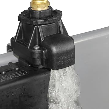 Jobe Valves TranzFormer Float Valve J-TFV | Converts Low-Flow Trough Valves to High-Flow Diaphragm System | Tool-Free Upgrade for Livestock Water Troughs | Swivel GHT Hose Connection