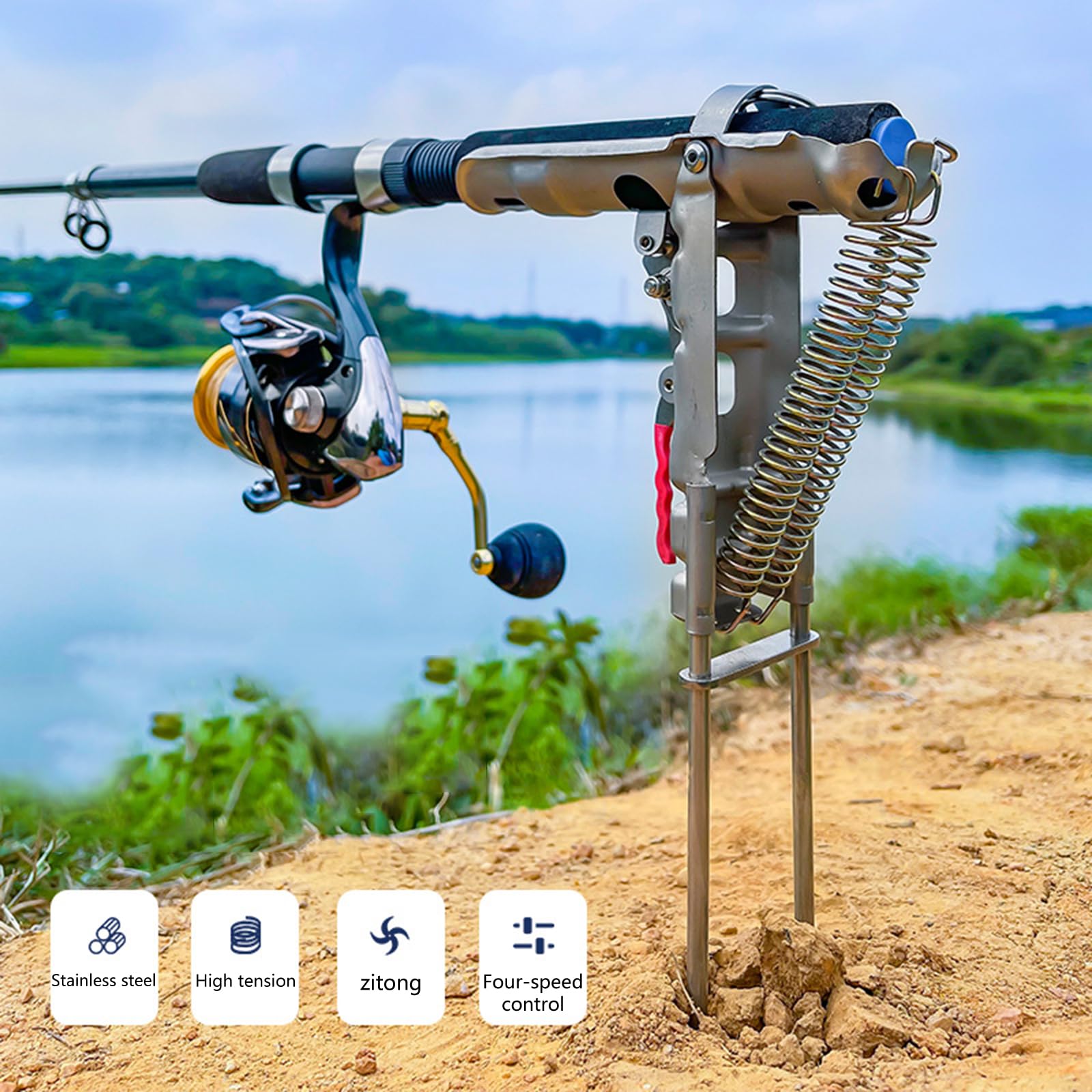 automatic adjustable fishing rod pole bracket Amazon.com: WEISUYUUS Fishing Rod Ground Holder Base Spring Fish Poles  Bracket Adjustable Fishing Bracket Automatic Spring Fishing Rod Holder :  Sports & Outdoors
