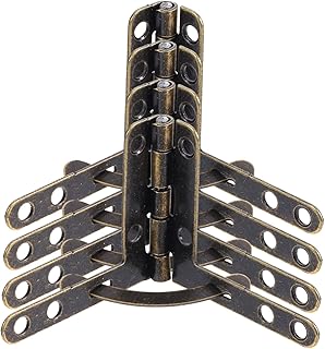 4Pcs Antique Folding Hinges for Boxes Support Hardware for Jewelry Cabinets Easy Installation Durable Smooth Mechanism