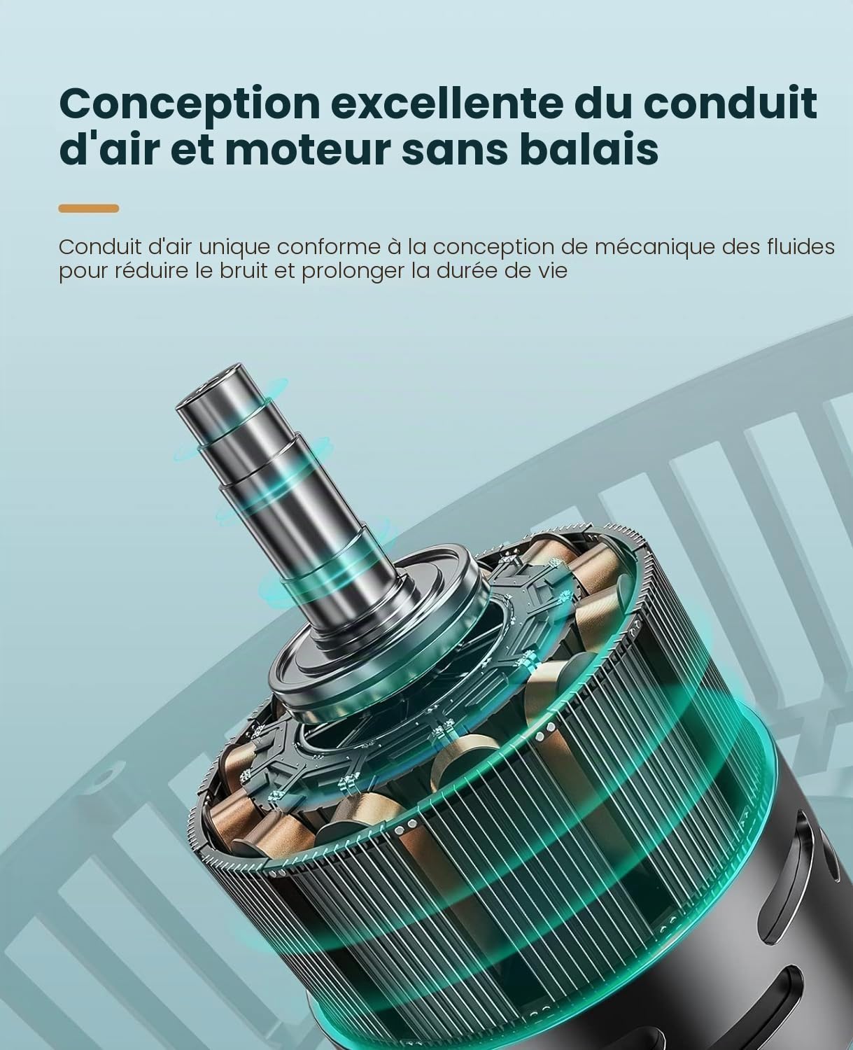 Ventilateur mural oscillant de 20,3 cm avec télécommande, minuterie et 4 réglages de vitesse, inclinaison réglable, cordon de 177,8 cm, ultra silencieux, puissant, 7 lames, facile à nettoyer pour