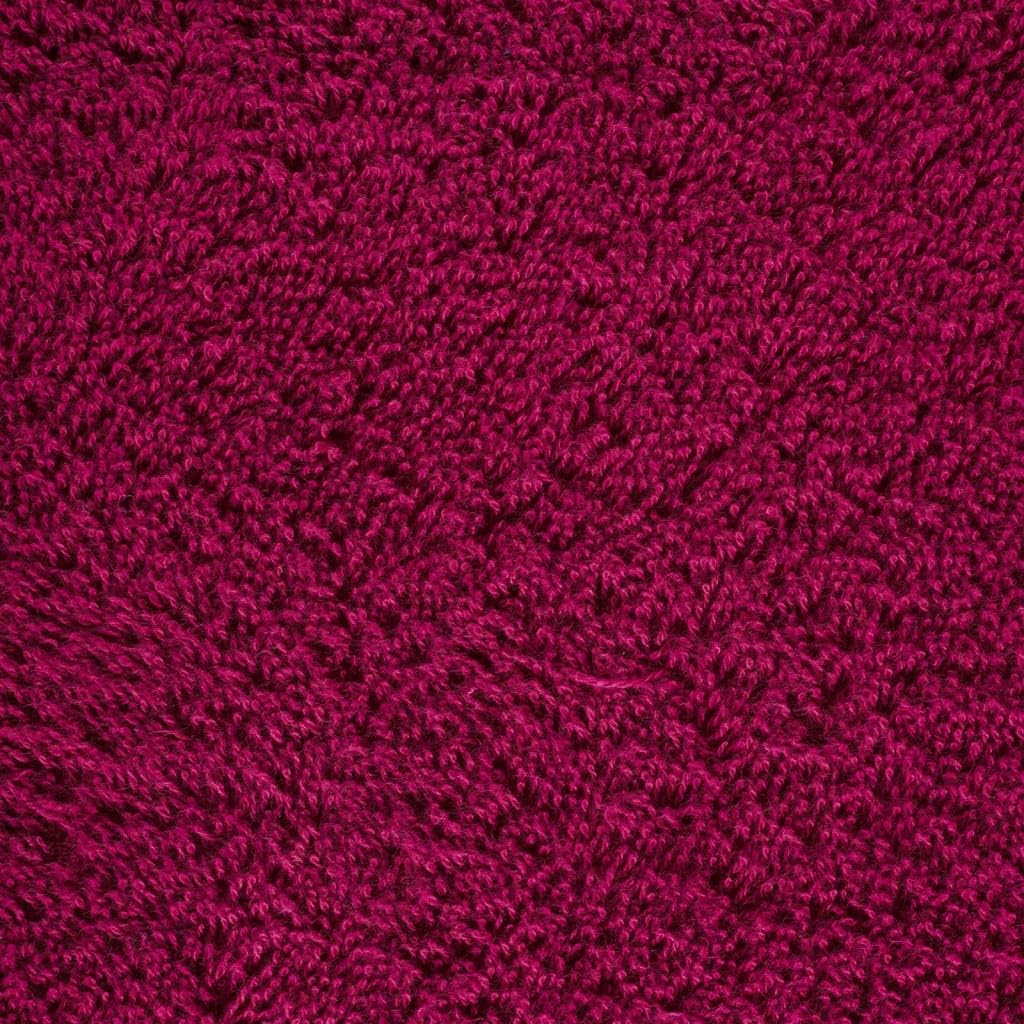 Lechnical Asciugamani Doccia 10 pz Bordeaux 70x140 cm 600gsm 100% Cotone,Teli Doccia e Sauna,Asciugamani da Doccia-137214