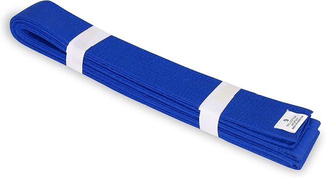 MACS Martial Arts Karate Belt Solid Color Double Wrap Training Rank Belt for Kids & Adults, Durable Cotton, Multiple Sizes