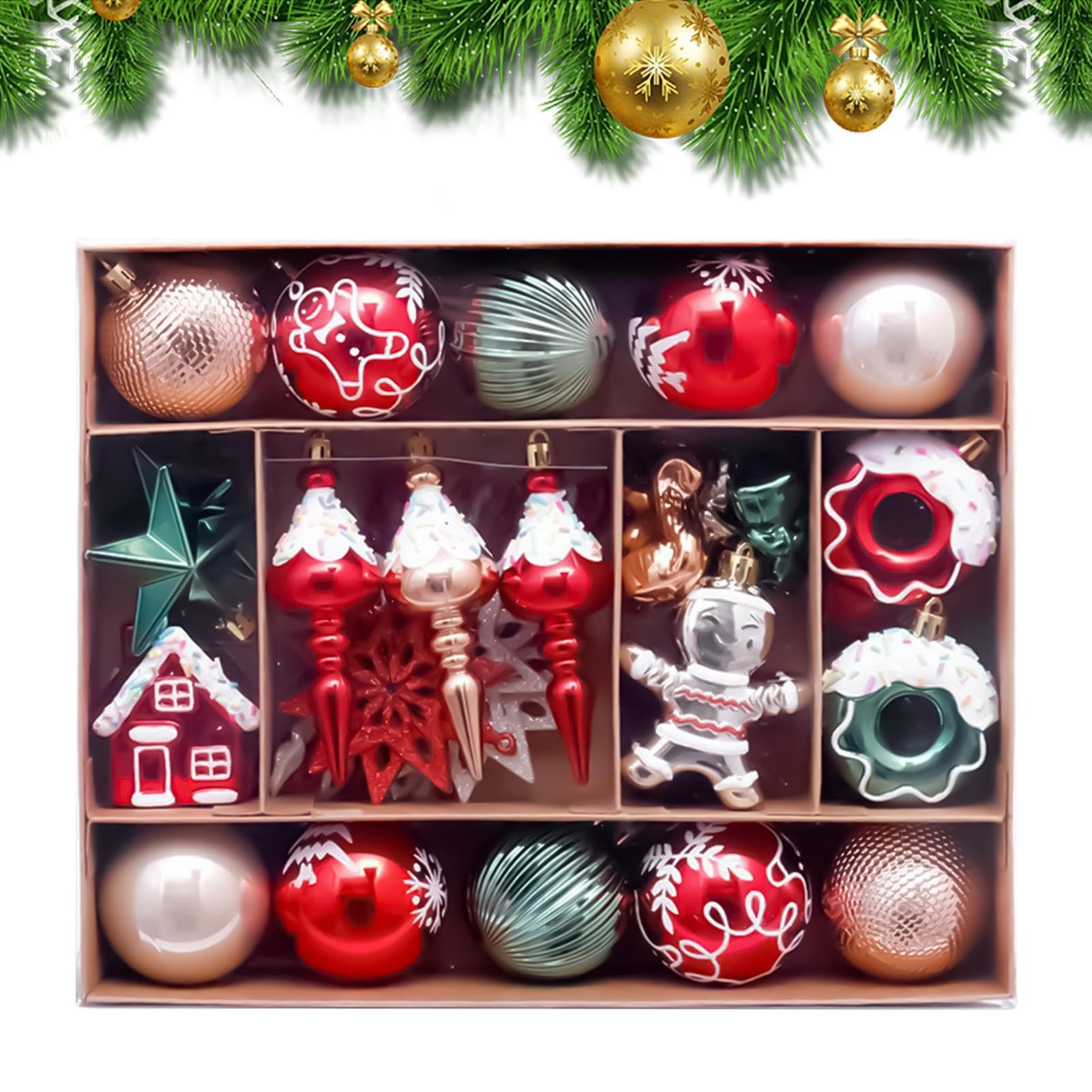 Sphères de Noël boules décoratives de magasin et vitrines extérieures