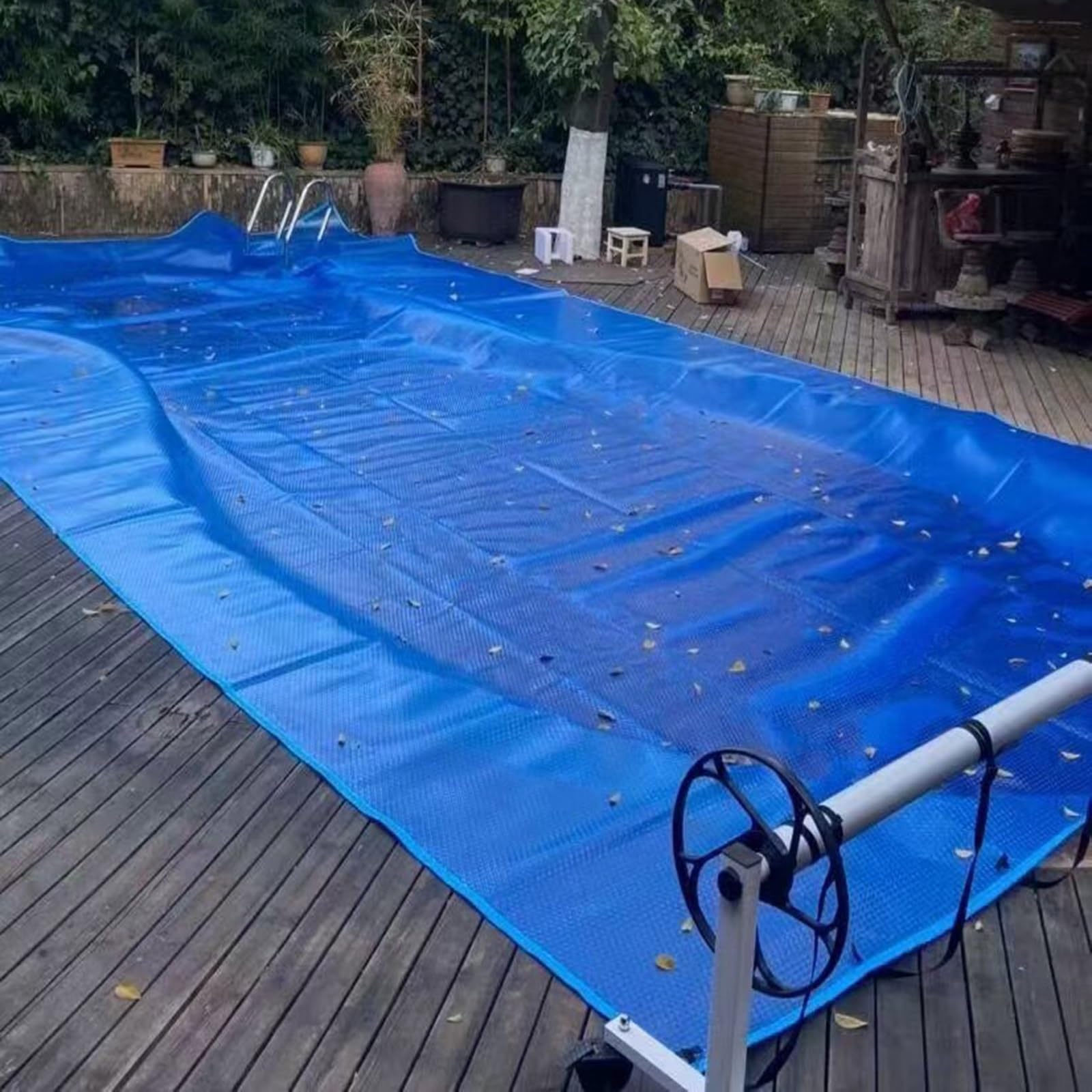 Cubiertas solares para piscinas rectangulares enterradas y sobre el suelo, varios tamaños para calefacción y protección eficientes