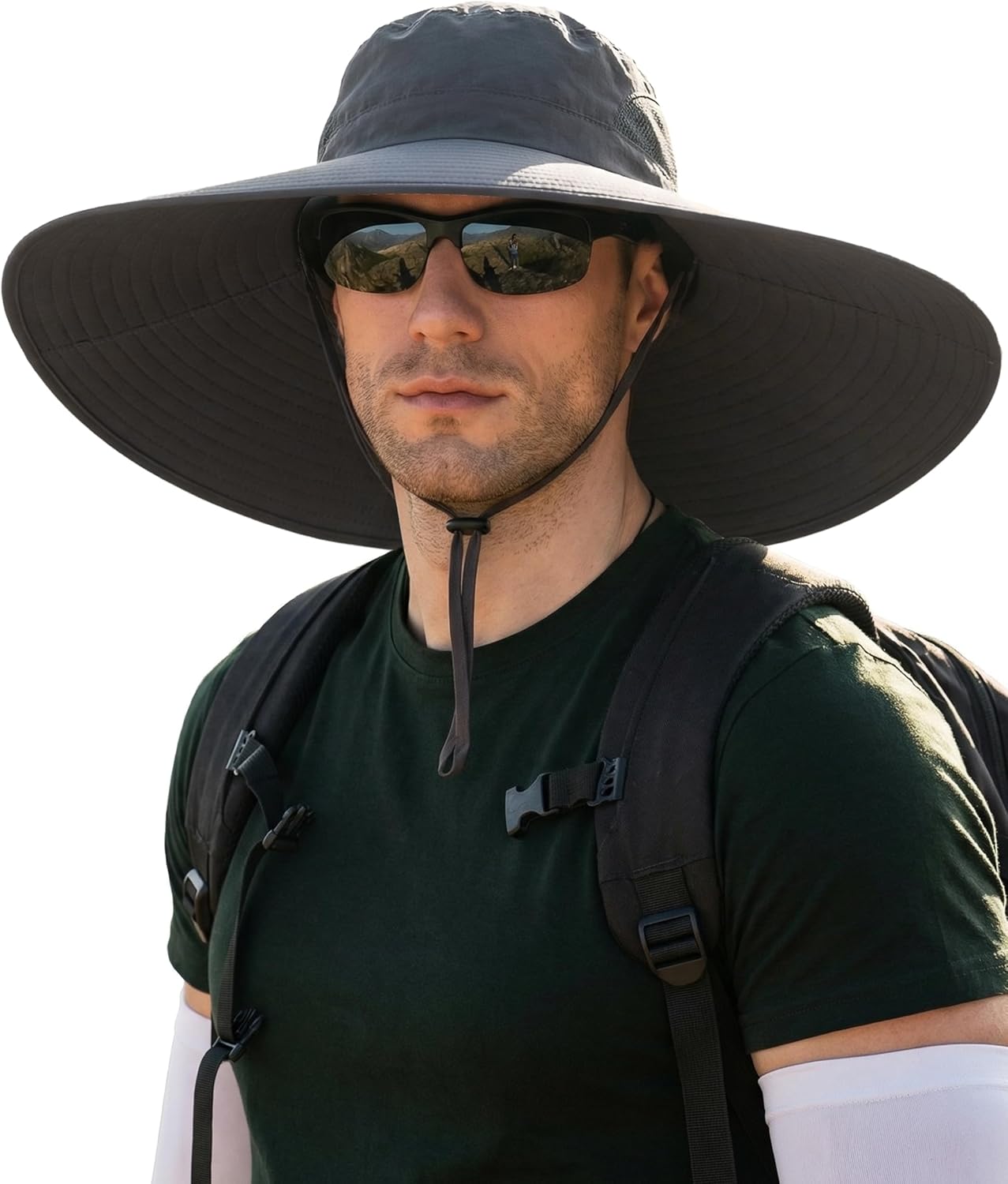 Mens Sun Hat Super Wide Brim Waterproof Breathable Bucket Hats for Men Fishing, Hiking, Camping Sun Hats for Men