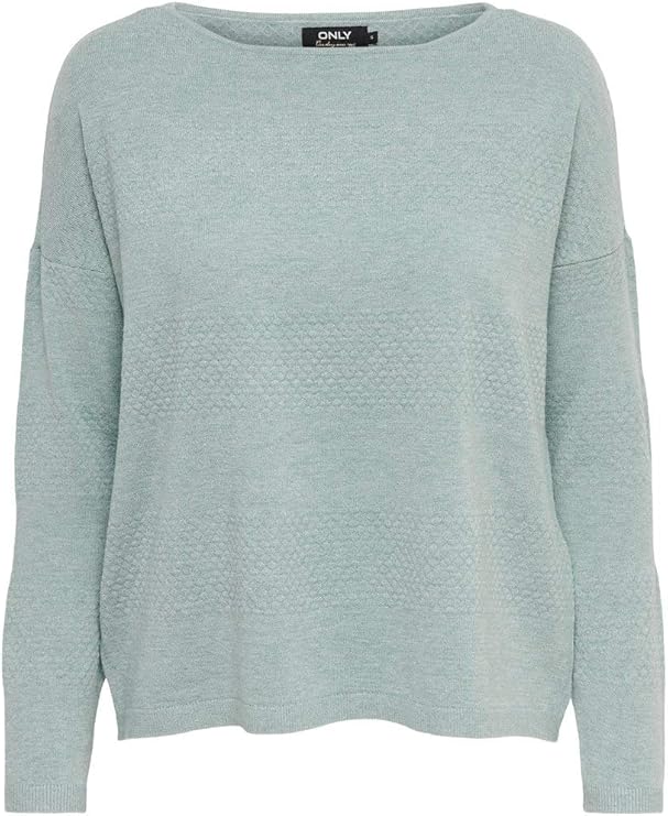 ONLY Dames Onlfaye Life L/S KNT Noos Pullover, zeegras, L ONLY Dames Onlfaye Life L/S KNT Noos Pullover, zeegras, L