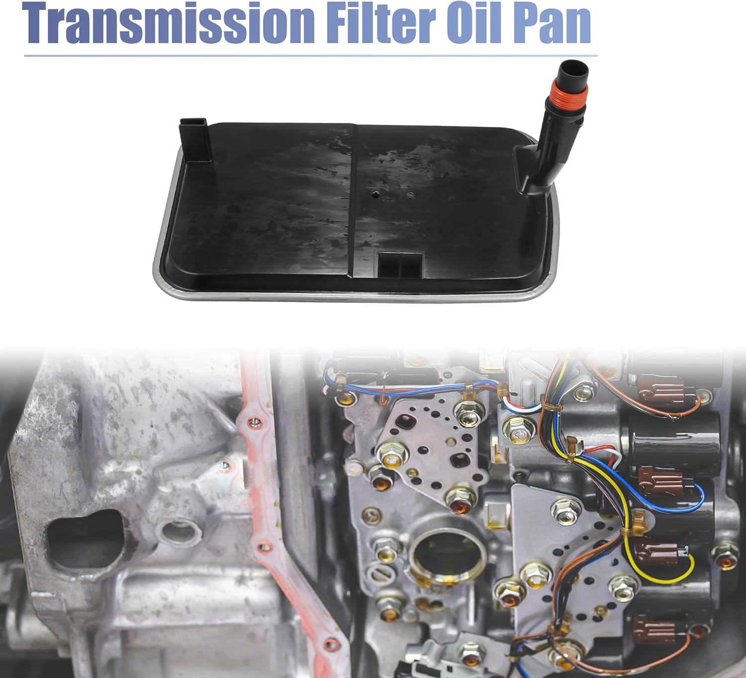 X AUTOHAUX 1 Pcs No.24117510011 Transmission Filter Oil Pan for BMW X5 3.0i 3.0L L6 - Gas 2001-2006