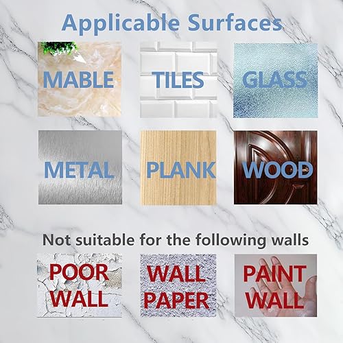 Miniatura 7 de Ganchos adhesivos para colgar resistentes, 12 ganchos de pared de metal, gran utilidad con gancho en J de 12 libras, gancho adhesivo sin daños para