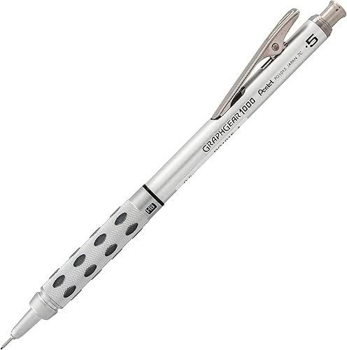 Pentel GraphGear 1000 Mechanical Pencil, (0.5mm) Point Size, Black Barrel,