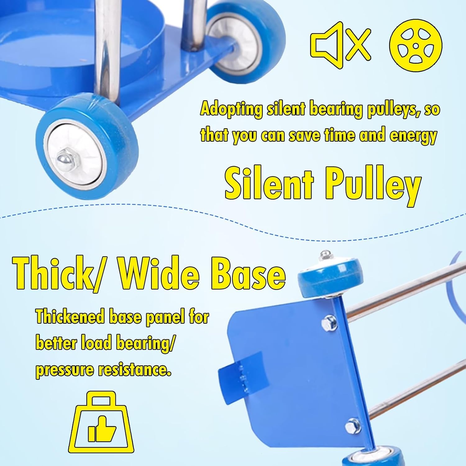 Trolley Portable Oxygen Tank Cart Wheels, Single Capacity Gas Cylinder Trolley - 80 95 110 Cm High, Hold 10 15 20 L Propane Carrier Dolly for Labs/Hospital/Workshops,15L 95Cm(37 2/5