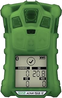 MSA 10178567 Altair 4XR Multigas Detector: LEL, O2 & CO, Glow-in-The-Dark case, North American Charger