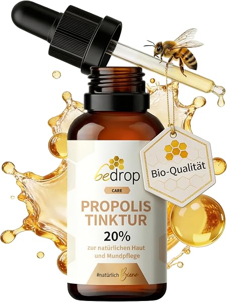 bedrop Propolis Tropfen 20% hochdosierte Bio-Qualität - Propolis Extrakt direkt vom Imker - ohne Zusatzstoffe
