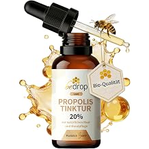 bedrop Propolis Drops in Organic Quality - 20% Tincture - 30 ml Pack of 1 Propolis extract also suitable for children and animals - pure beekeeper quality alcohol-free no additives