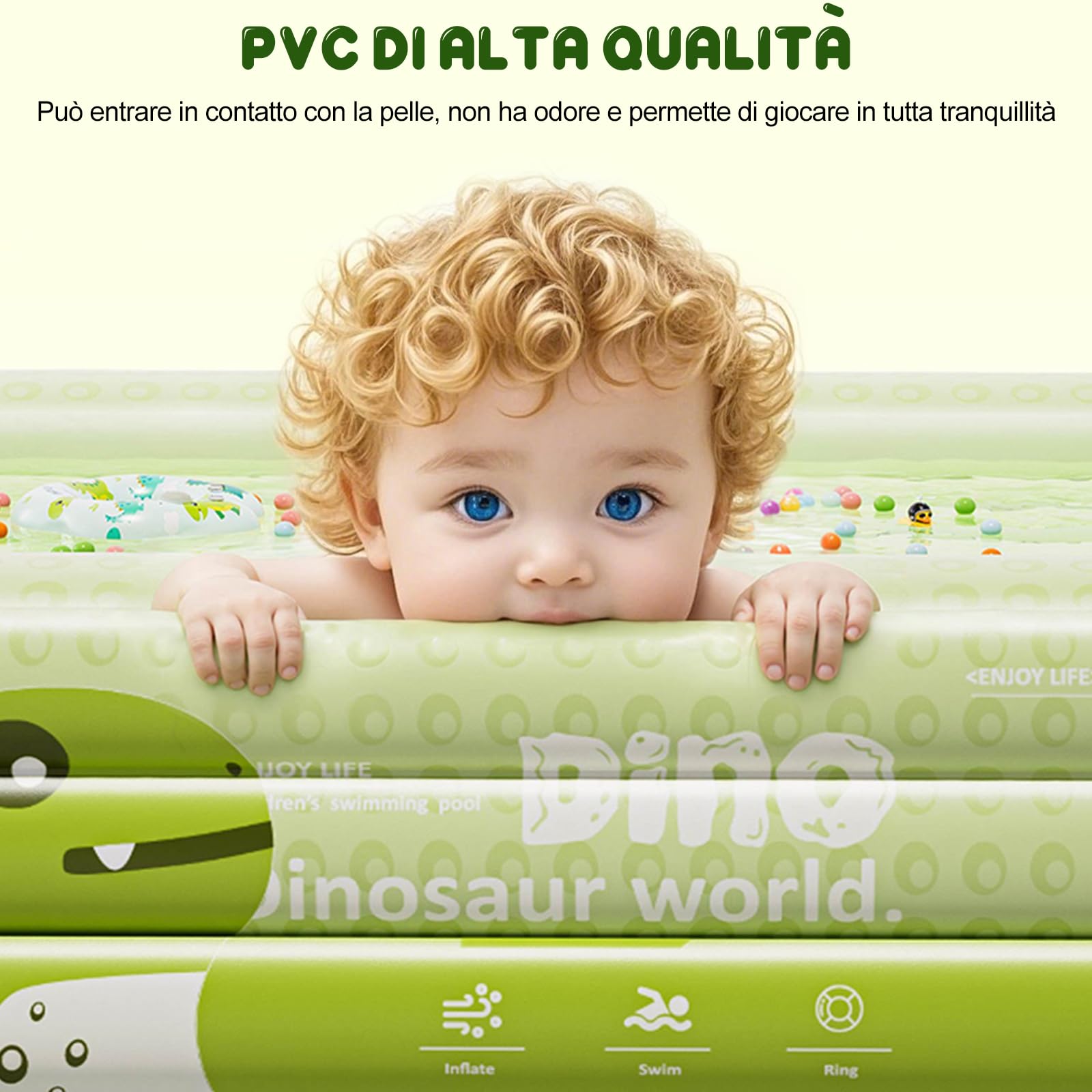Ergocar Piscina Per Gonfiabile All'Aperto Per Bambini e Adulti Piscina Per La Piscina Di Divertimento Per Famiglie Piscina Da Giardino All'Aperto Piscina Per Bambini e Adulti