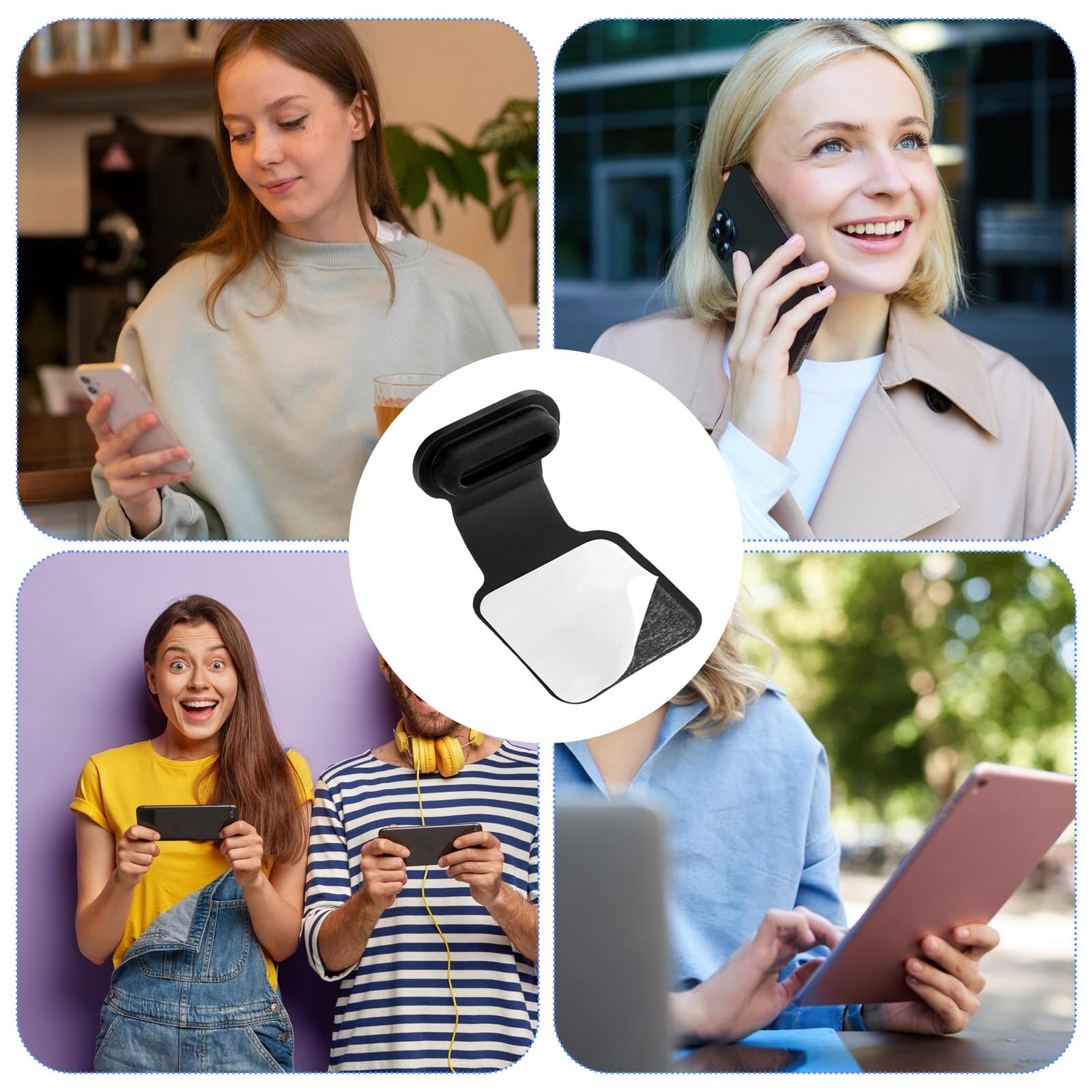 Jeffdad 10 sztuk zatyczek ochronnych USB C, zatyczki przeciwpyłowe do telefonu komórkowego, silikonowe osłony USB C, ochrona przed zgubieniem, zatyczki chroniące przed kurzem, kompatybilne z telefonem