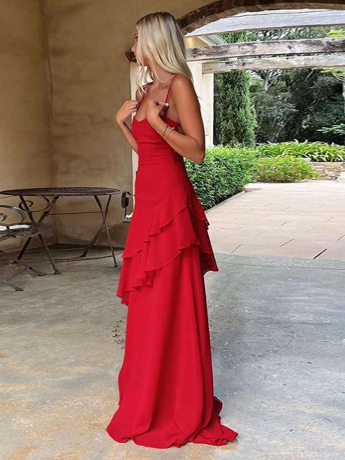 Chiffon Bridesmaid Dresses Ruffles Pleated Formal Party Dress 2025 Spaghetti Straps Evening Gowns for Women