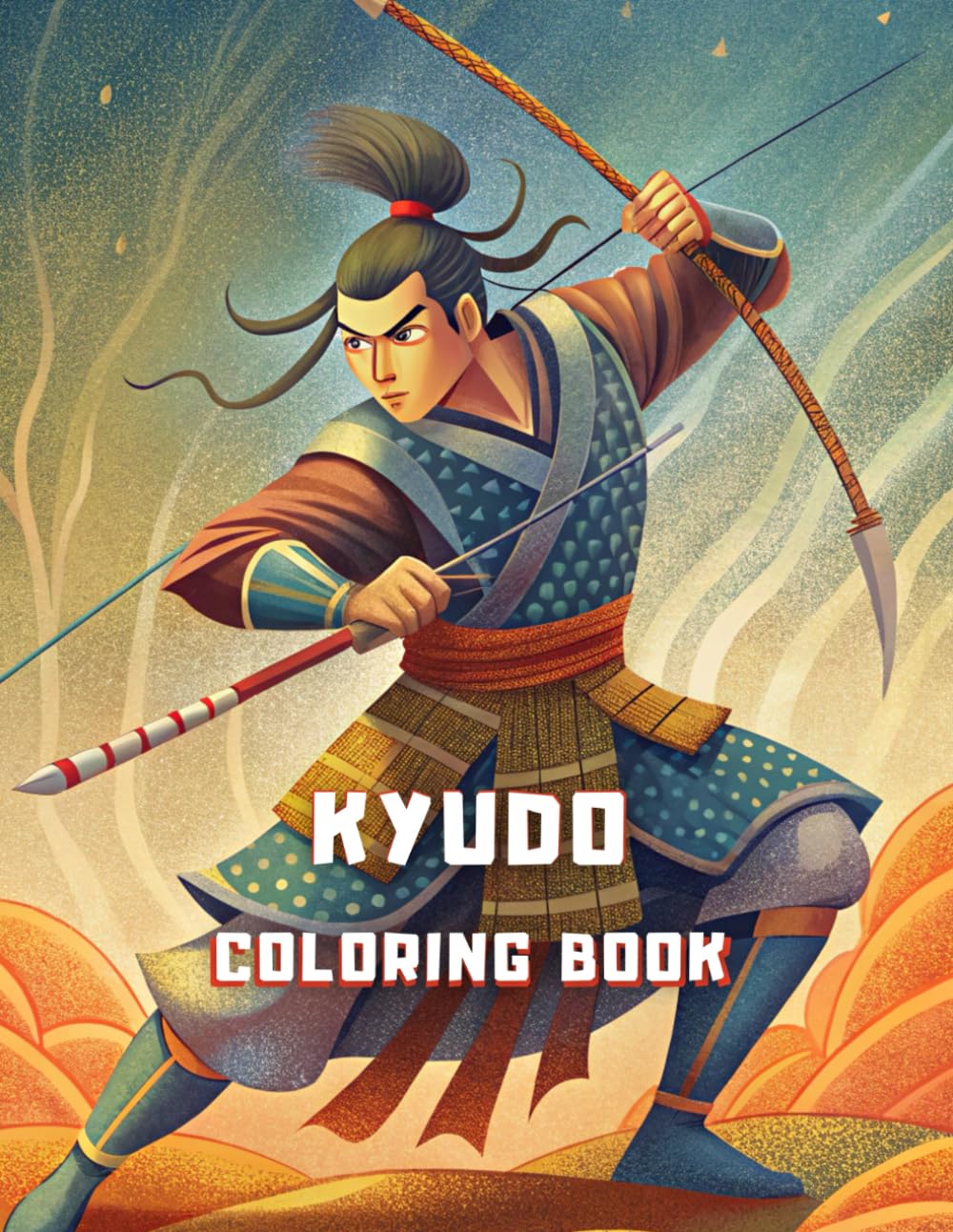 KYUDO COLORING BOOK: Relax by coloring the practice of Japanese archery / 87 ilustrations