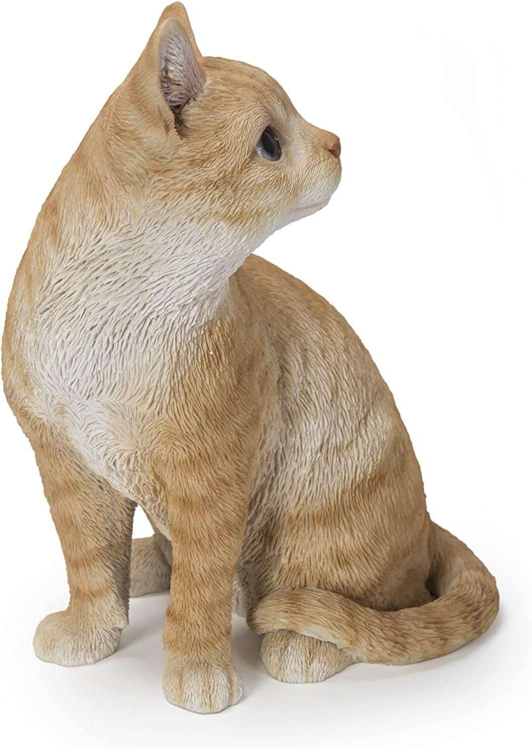 Hi-Line Gift Ginger Cat Looking Back Garden Statue, Orange (87757-02)