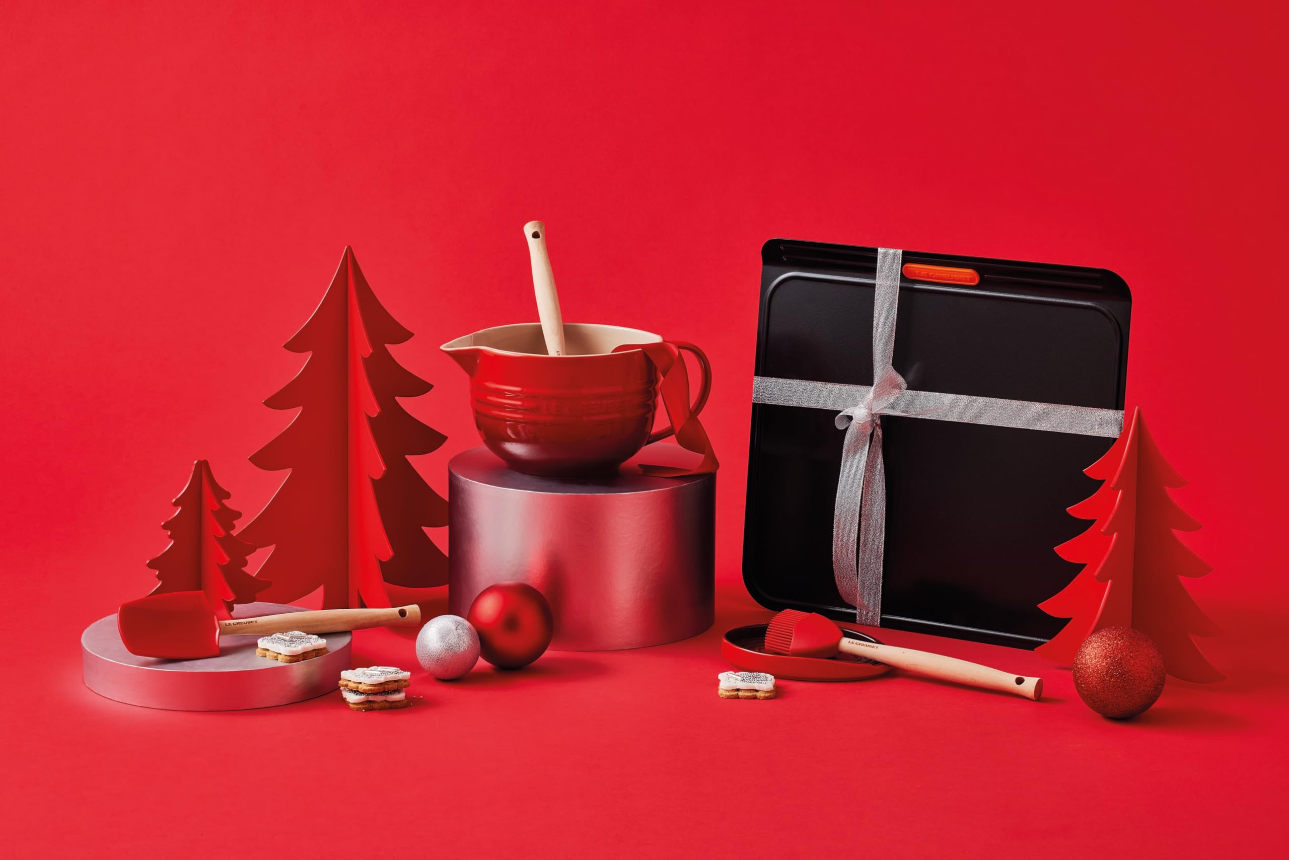 Le Creuset Jarra mezcladora de cerámica, 2 L, color cereza