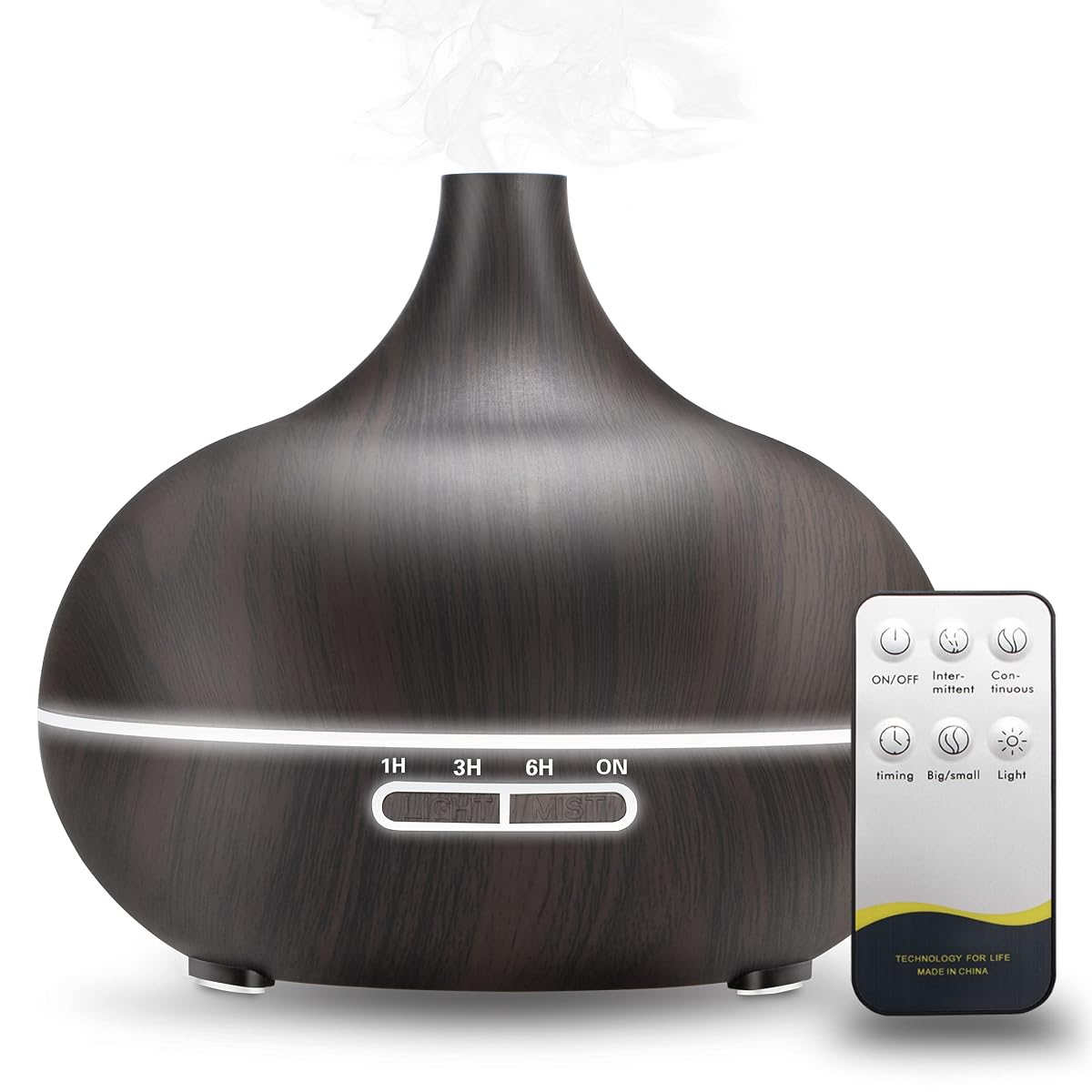Silvam Essential Oil Aromatherapy Diffuser with Waterless Auto-Off & 3 Timers &