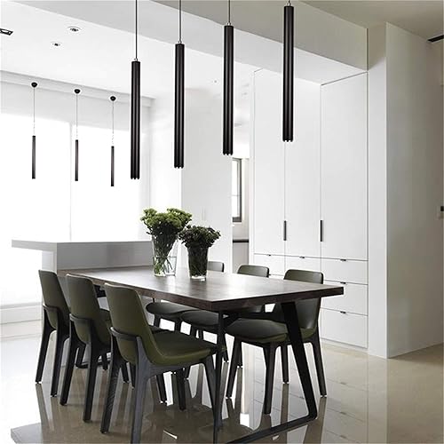 Miniatura 5 de 12W Dia 5CM L40CM Tubo LED COB Moderno Lámparas Colgantes Luz de Punto para Isla de Cocina Comedor Sala de estar Bar Lámpara Colgante Downlight