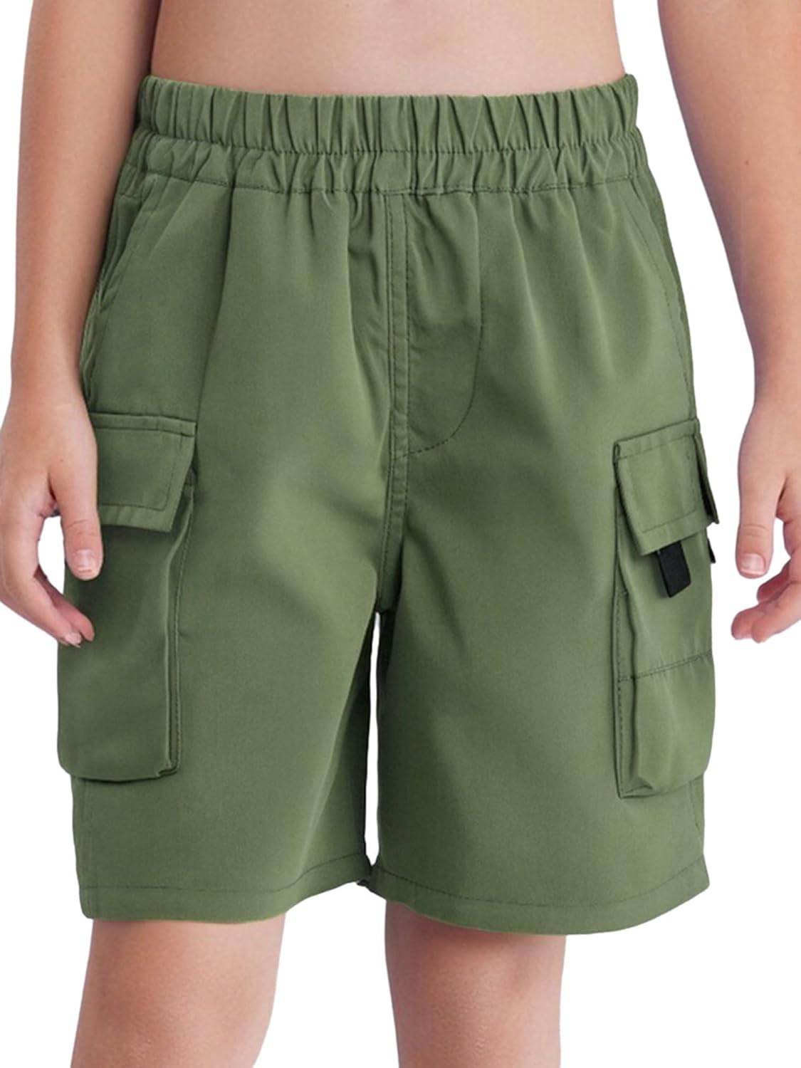 TiaoBug Kids Boys Lightweight Cargo Shorts Youth Quick Dry Hiking Travelling Camping Uniform Shorts with Pockets