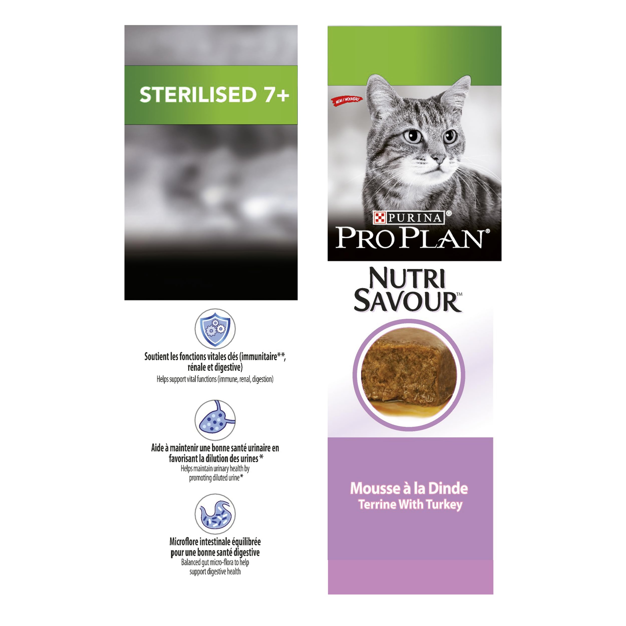 Purina Pro Plan Mokra karma dla kota sterylizowana dla dorosłych Różne opakowania, 4 opakowania po 10 saszetek po 85 g