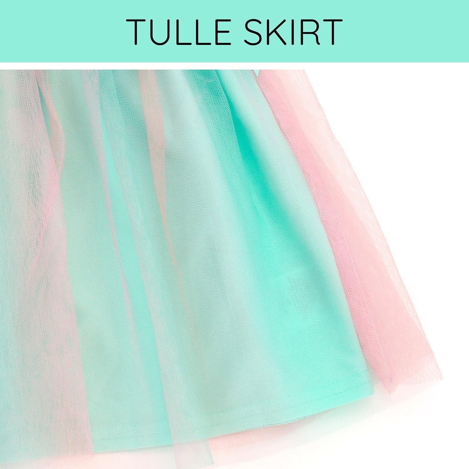 Disney Girls French Terry Tulle Dress Toddler to Big Kid Sizes (2T - 14-16) - Image 6