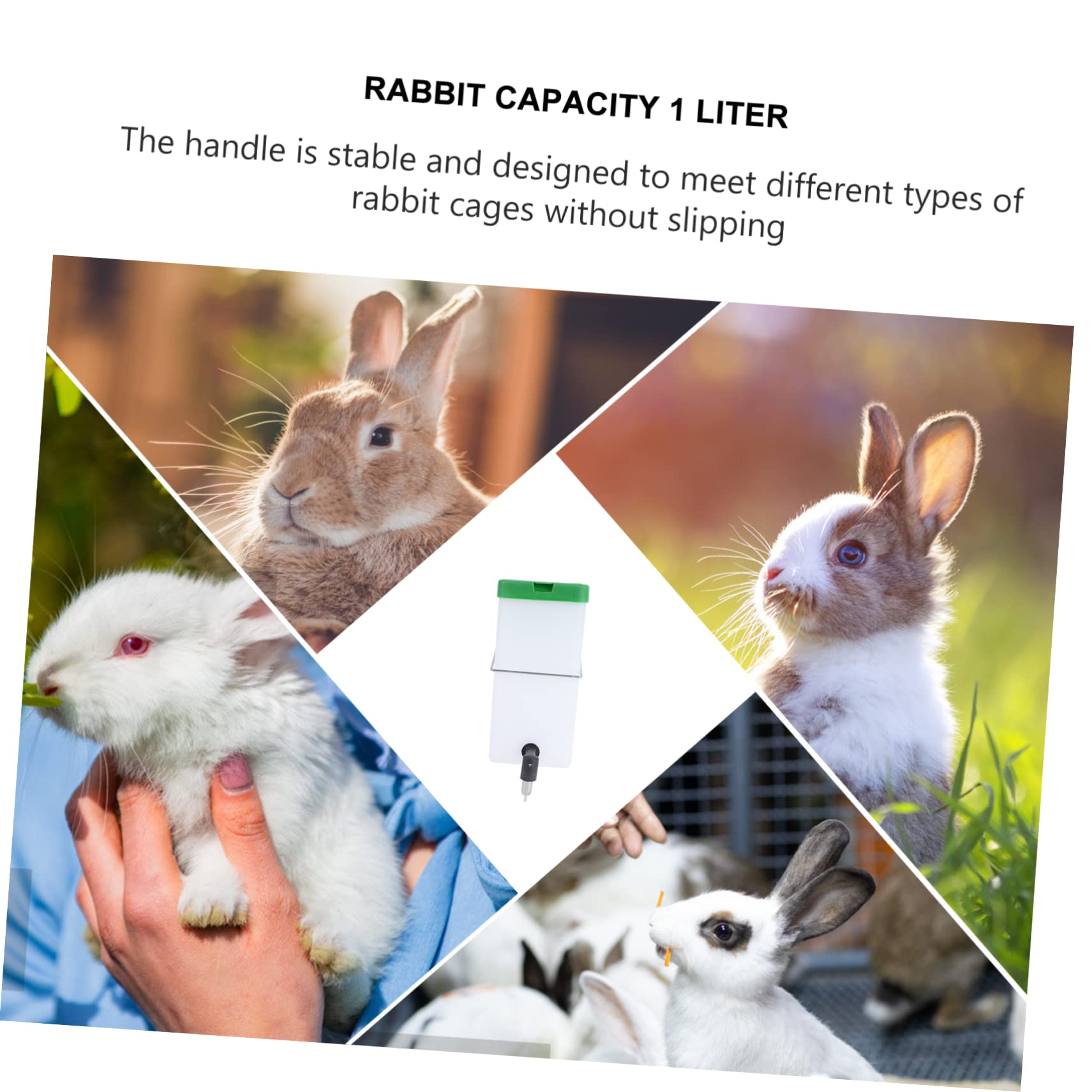 POPETPOP 3piezas Comedero Automático De Agua para Conejos Bebedero De Plástico Fuente De Agua para Jaula Diseño Sin Goteo y De Limpiar para Conejos y Animales