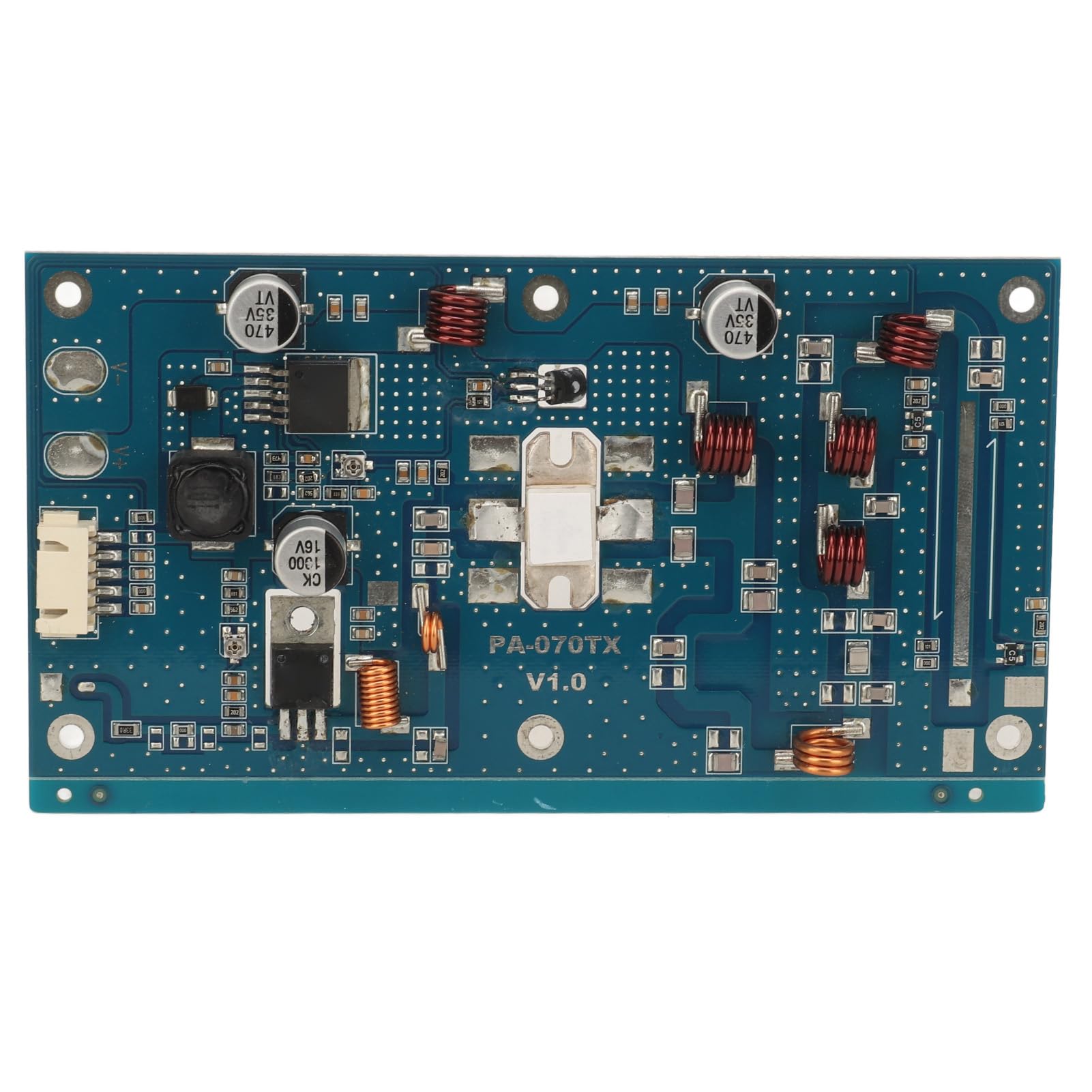 50 W FM-Verstärkermodul, Audio-Verstärkungsplatine, Hochleistungs-HF-Signalverstärker mit SWR- und Temperaturerkennung, DC 13–16 V, 87–108 MHz