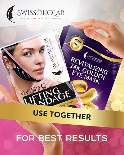 Miniatura 3 de Correa para adelgazamiento de cara, reutilizable, doble reductor de barbilla, levantador de cara con efecto reafirmante que define el contorno.