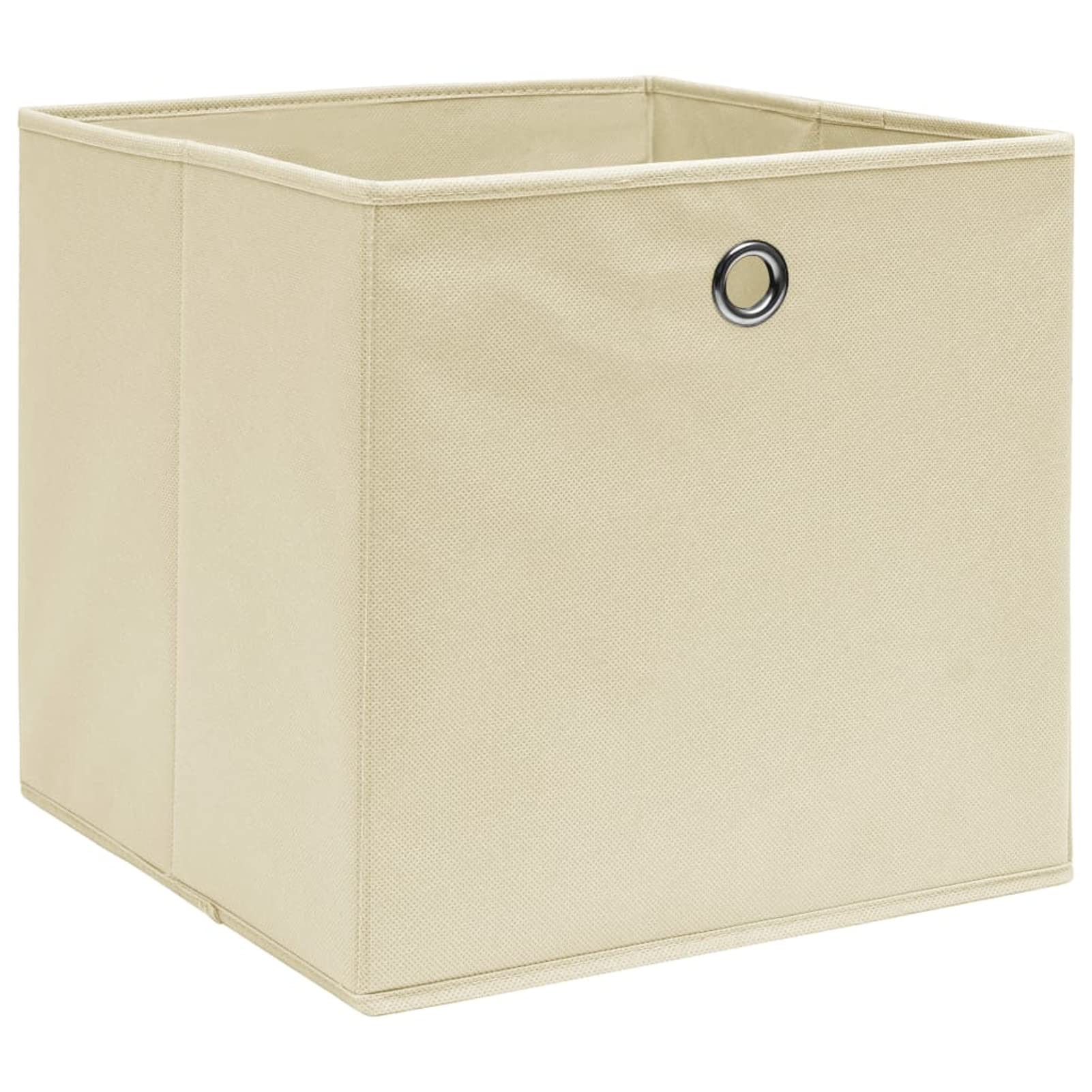 JUDYY Aufbewahrungsboxen 10 STK Spielzeugkiste, Aufbewahrungskiste, Kleideraufbewahrung, Kleideraufbewahrung & Organisation, Vliesstoff 28x28x28 cm Creme