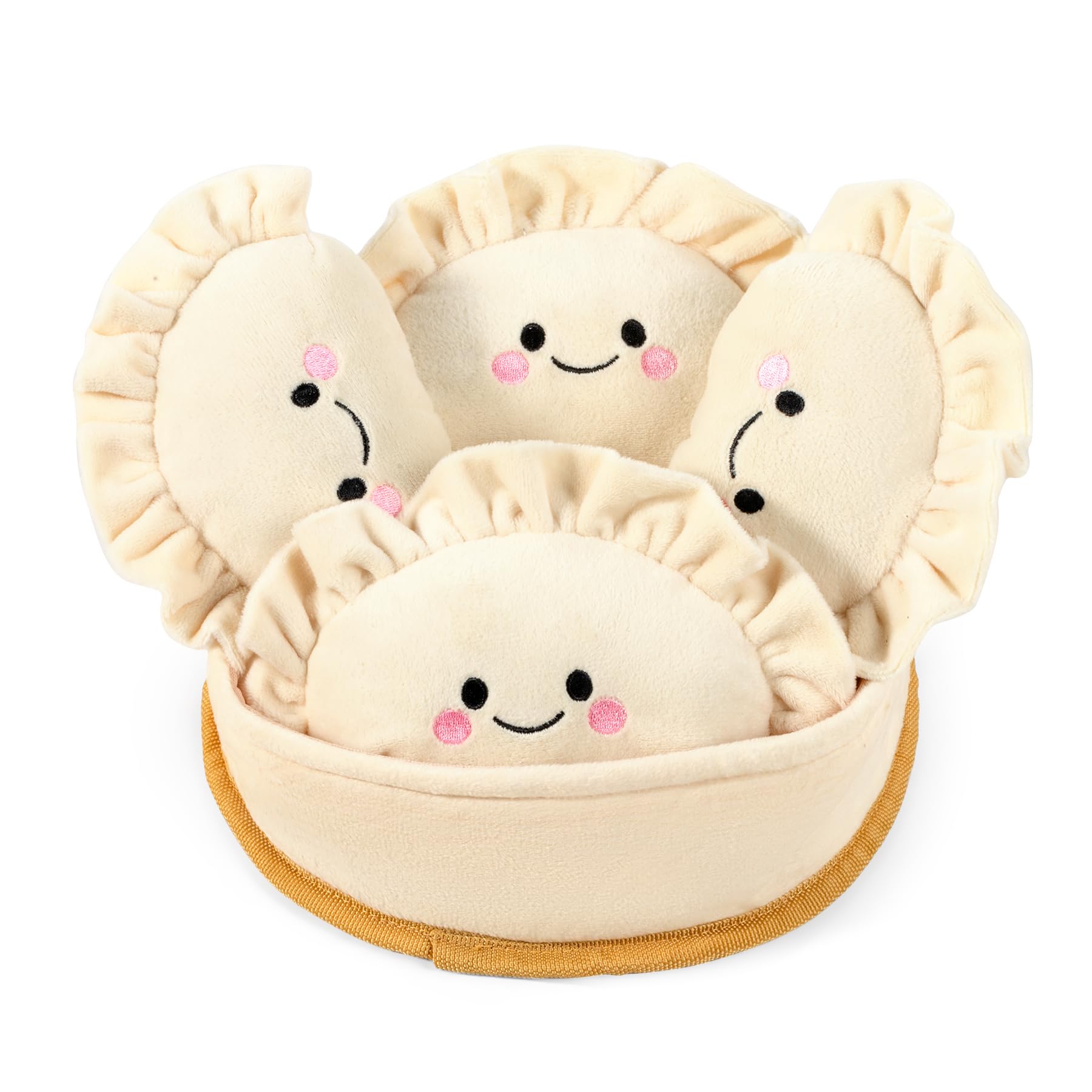 Sedioso Dog Squeaky Toys, 5-Pack Interactive Dogs Toy, Stuffed Dogs Chew Toys, Durable Treat Dispending Dog Plush Toy for All Breed