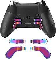 Vista 1 de marspell 4 PCS Metal Paddles, Back Hair Trigger Locks Replacement Parts for Xbox One Elite Series 2 ControllerElite Series 1 ControllerElite 2 Core