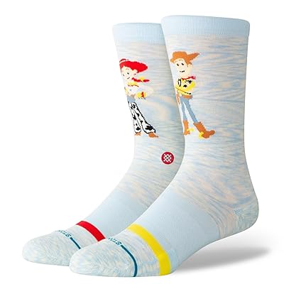Stance Best Friends Crew Knee High Socks Shoes Light Blue