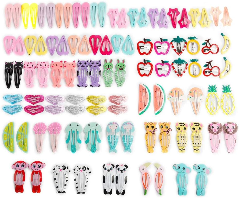 100 Pcs Animal Hair Clips Cute Hairpins Non-slip Hair Barrettes Hair Accessories For Dogs