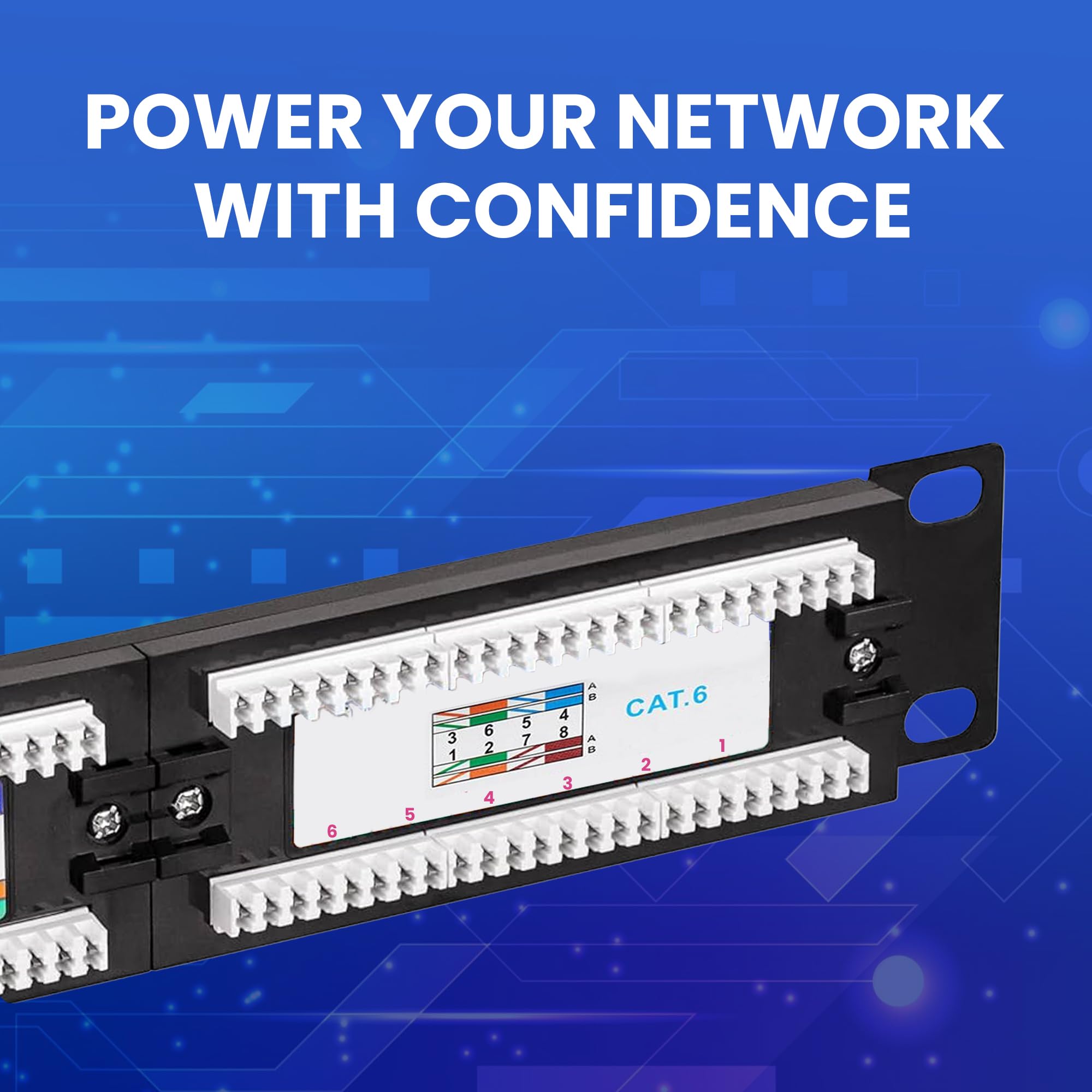 Le panneau de brassage Cat6 à 24 ports offre une assurance certifiée UL pour une gestion efficace et une performance fiable avec notre panneau de brassage Ethernet à 24 ports