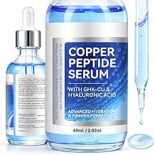 Ghk-Cu Peptide Facial Serum- Anti-aging Ghkcu Copper Peptide Serum to Plump and Firm - Water-Based Skincare for Face