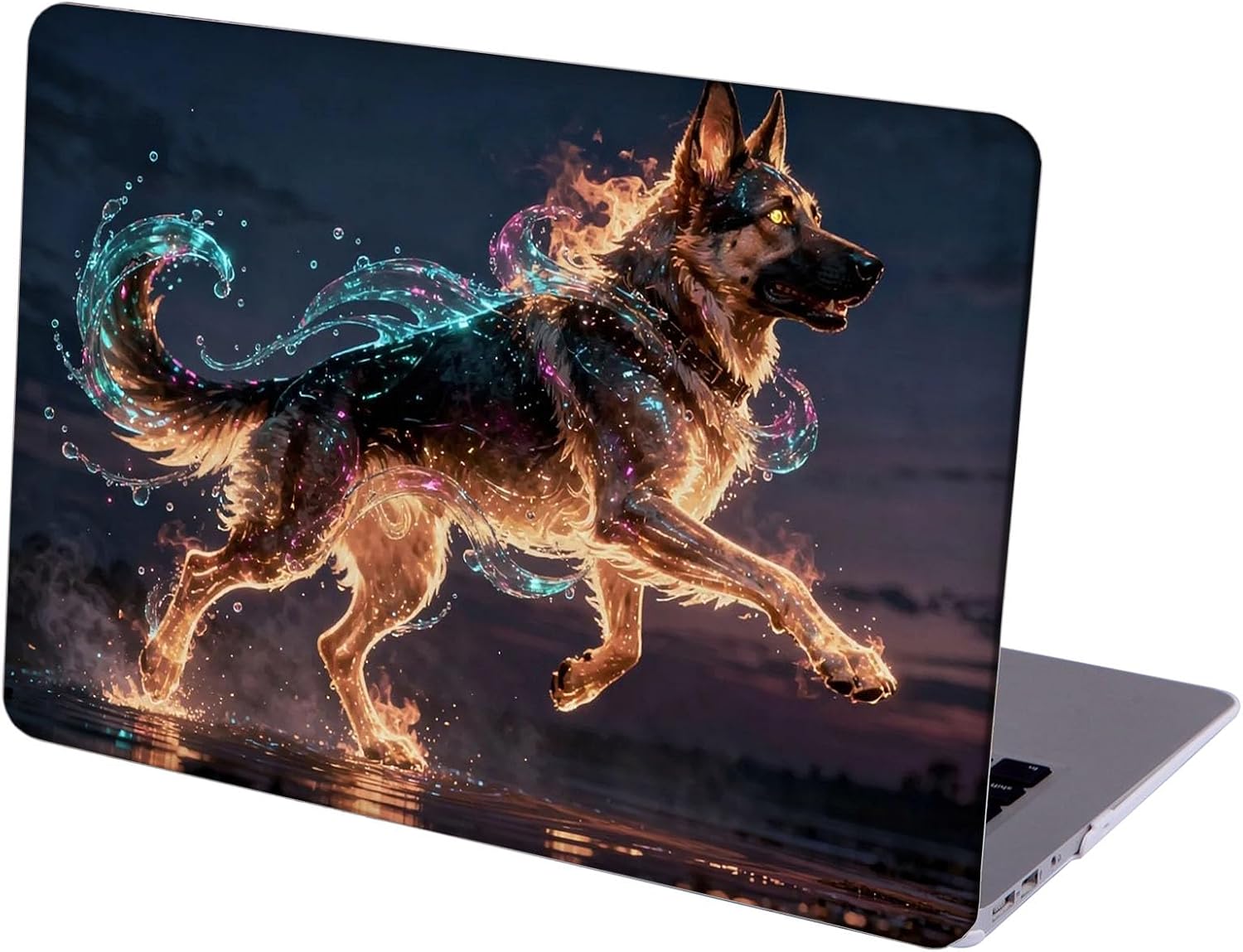 Compatible with MacBook Neo 13-inch, Hard Shell Case with Keyboard Cover and Screen Protector (A3404 A18 Pro chip, 2026 Release) - German Shepherd MC23037