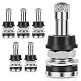 Wlnynir 6-Pack TR416 Tire Valve Stems, High Pressure 200 PSI Tubeless Valve Stems, Brass Valve Stems, 1-1/2