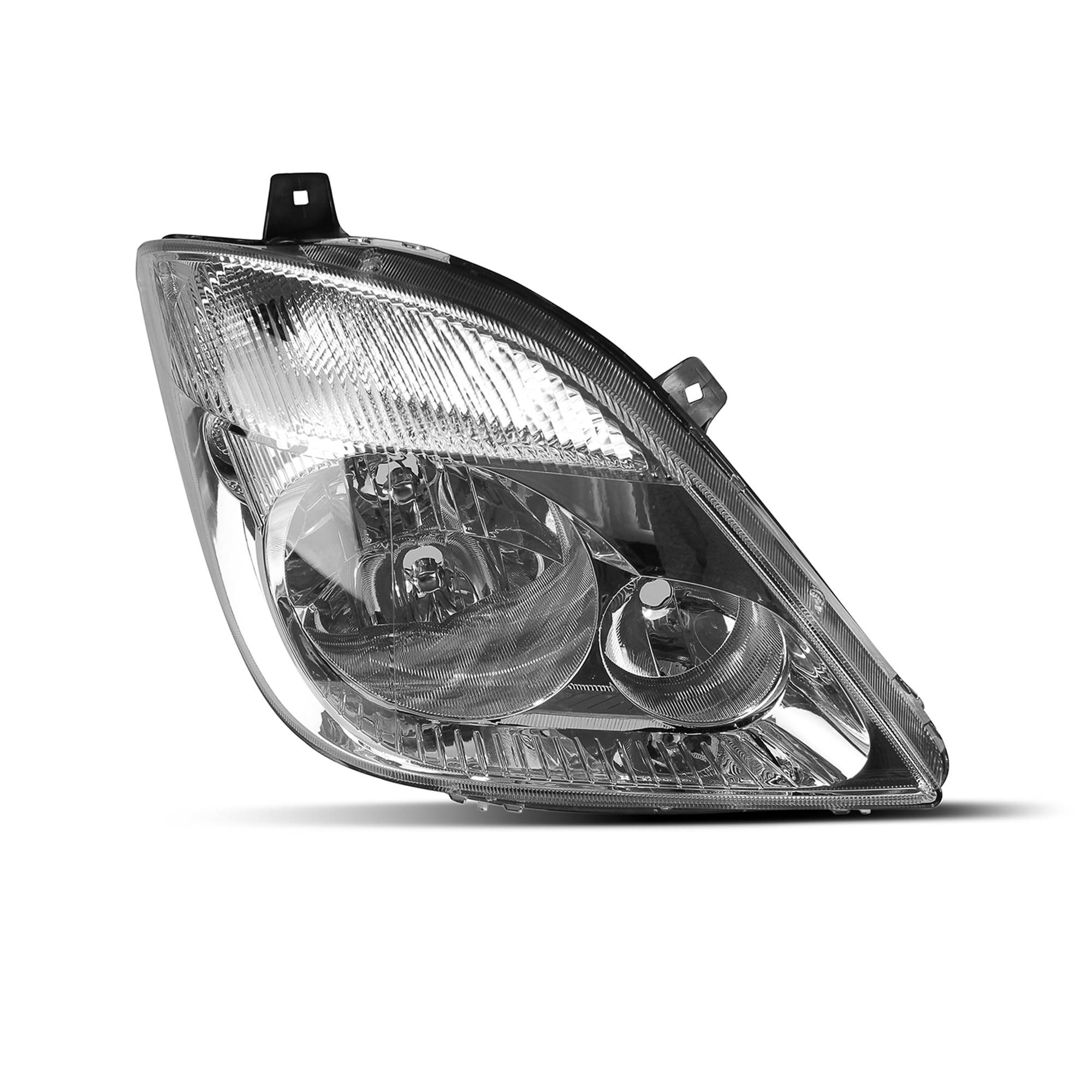 Generisch Lot de 2 phares principaux gauche + droit pour Sprinter W906 2006-2014 Phare avant avec brouillard 3 x H7 Certifié E Sans servomoteur