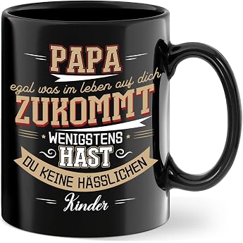 Father's Day Gift for Dad Birthday Gift for Men Dad Gift from Daughter Son Coffee Mug Gifts for Dad for Father's Day Birthday Valentine's Day Christmas Black Ceramic