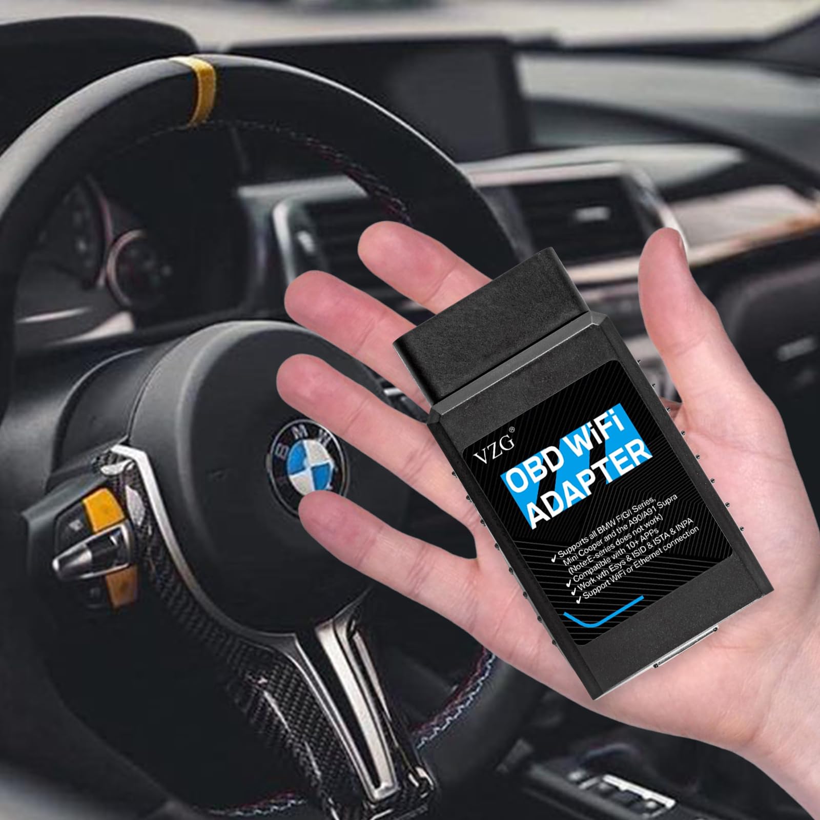 Amazon.co.jp: VZG BM3 WiFiアダプター、イーサネットとWiFiからOBD2へ