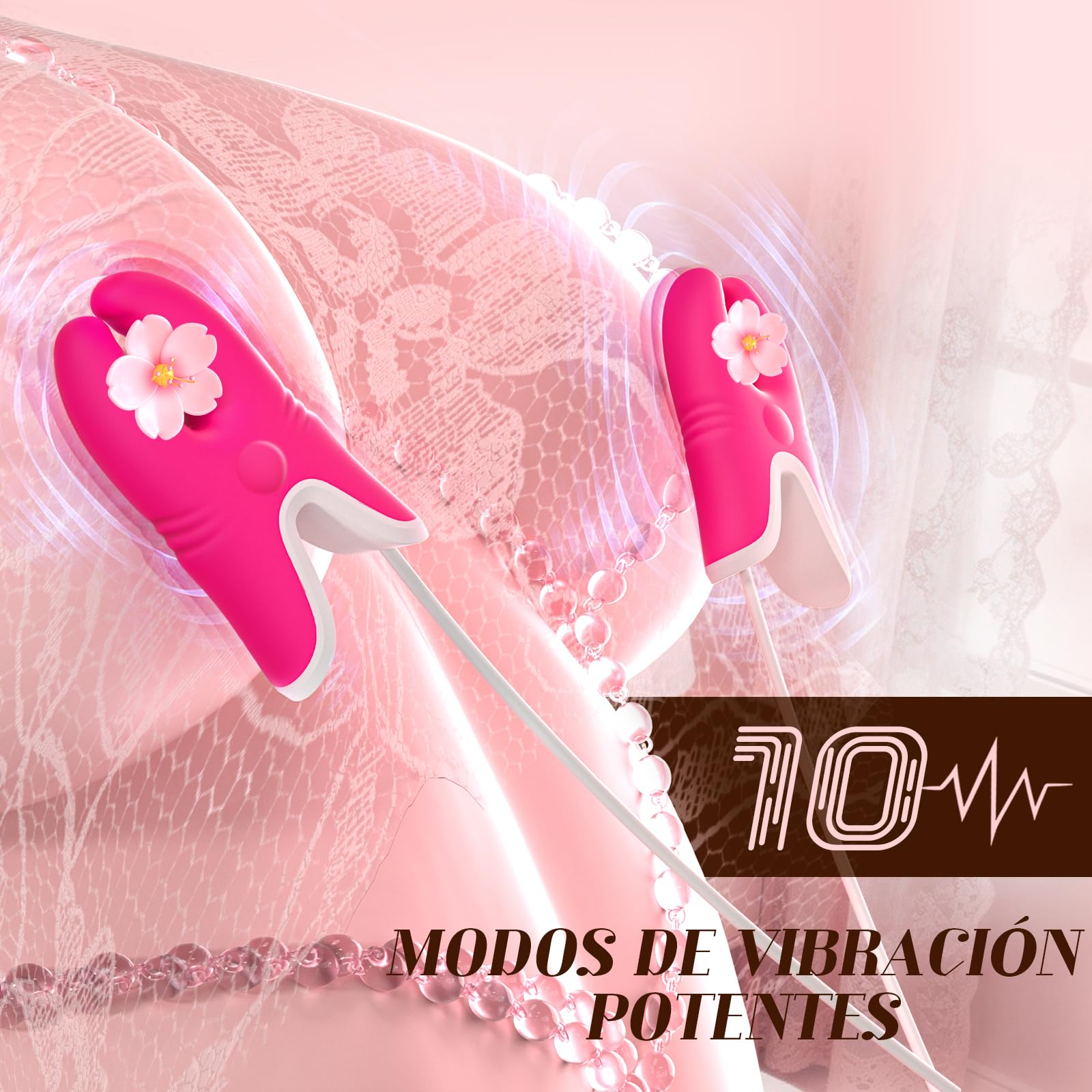 Vibrador Pinzas para Pezones Estimulador Succionador de Clítoris Vagina Femenino, Vibradorador Mujer Juguetes Eróticos para Pareja Sexuales, Sexo Consoladores Sex Toys Vibradores con Vibración Toy