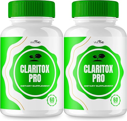 VIVE MD Claritox Pro para cápsulas de vértigo, Claritox Pro para revisiones de vértigo, ClaritoxPro para suplemento de apoyo de vértigo, píldoras de