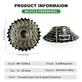 Amazon | RainFlowwer 6速バイク フリーホイール MF-TZ500-6