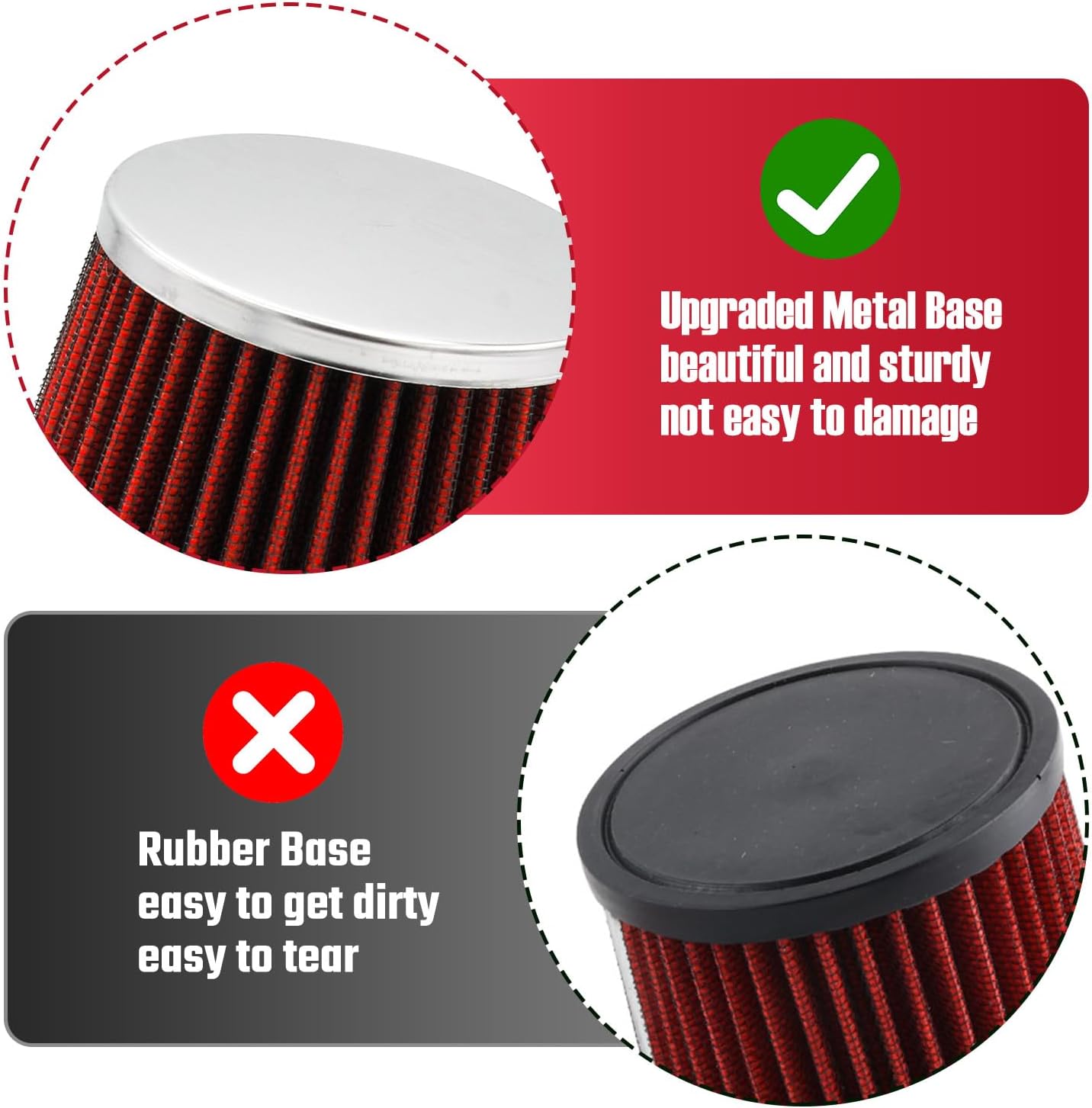 Upgraded Mini Bike Air Filter Adapter Kit for Predator 212cc Coleman CT200U CT200U-EX BT200X KT196 224cc 196cc 6.5hp Honda GX160 GX200 Engine Go Kart Performance Parts