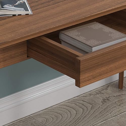 Miniatura 6 de ECACAD Escritorio para computadora con 2 cajones escritorio de oficina en casa de 39 pulgadas mesa de trabajo de estudio de escritura para